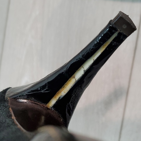 Theory Womens Suede Heels Platform shoes sz 36.5/6.5 - Picture 14 of 16